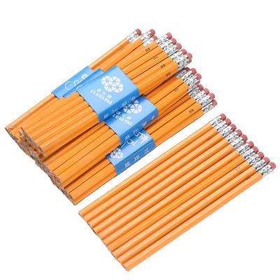 China NaturalWooden Environmental Friendly Pencil Custom Promotional School Supplies Kids Writing Pencil For Kids for sale