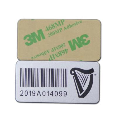 China Barcode Custom Wholesale Laser Engraved Serial Number Label Metal Barcode Label Sticker Printed Asset Tag Aluminum Label for sale