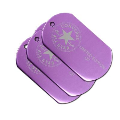 China Custom Made Metal Dog Tag Military Durable Cute Anodized Aluminum Blank Dog Tags From Europe Factory for sale