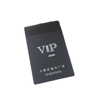 China Europe Customized Exquisite Commemorative Business VIP Black Aluminum Metal Card for sale