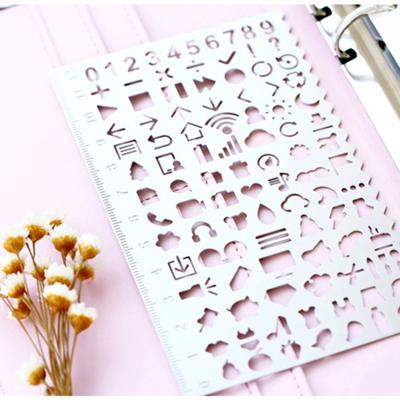 China Cute Metal Custom Logo Stainless Steel Silver Officer Stencils Letters For Stenciling Metal for sale