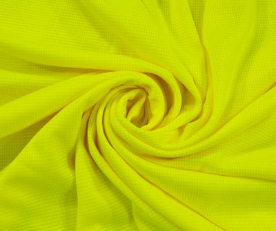 China High Visibility EN20471 Fluorescent Polyester Cotton Knit Tartan Quilting Fluorescent Jersey To Knit Fabric for sale