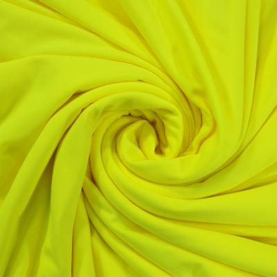 China Polyester Fluorescent Spandex Fabric EN20471 Glacial Silk Knitted 100% High Visibility Tank Top Knit Fabric for sale