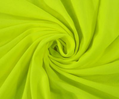 China 100% Polyester EN20471 Cotton Back Pique Fluorescent High Visibility Jersey Knitted Fabric for sale