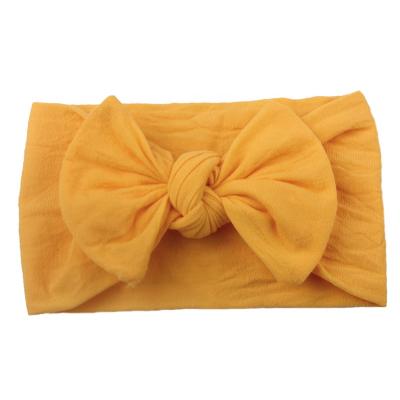 China Popular New Design Cheap Price Babies Bows Headband Nylon Baby Infant Headbands for sale