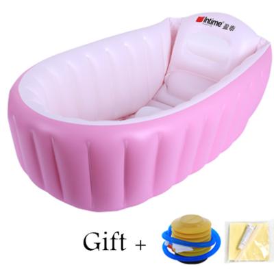 China Inflatable Cushion Mat Infant Bath Mat Baby Support Children Bathroom Thickening Bathtub Baby Shower Seat Basin Newborn Bathtub for sale