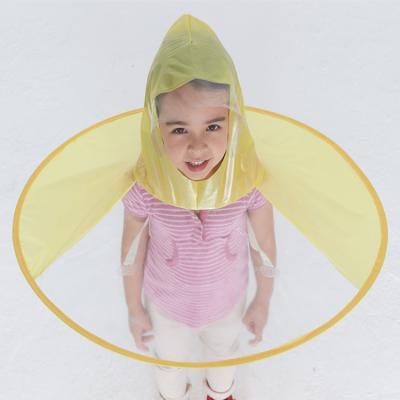 China Wholesale Hot Raincoat Small Duck Baby Hiking Yellow Poncho Raincoat, 100% Sale Child Raincoat Children's 100% Little UFO Raincoat for sale