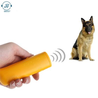 China Viable Viable Training Equipment LED 3 In 1 Anti Bark Stop Bark Ultrasonic Dog Reflector for sale