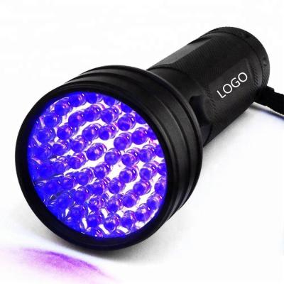 China 2020 Factory Price 395nm 51LED 3AA Industrial Aluminum Ultraviolet Black Light Torch UV Flashlight for sale