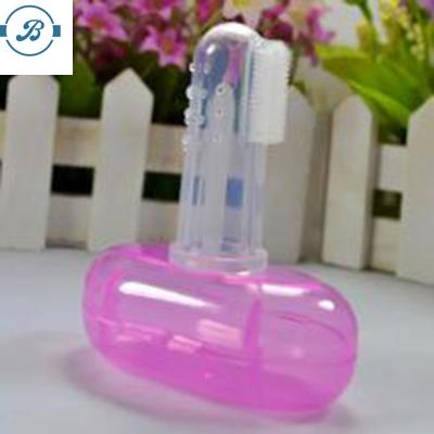 China New 2020 BPA Free Silicone Baby Finger Disposable High Quality Disposable Toothbrush for sale