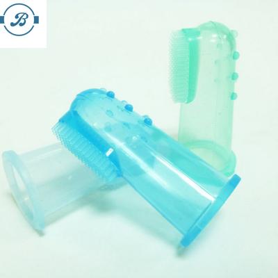 China Disposable High Quality Disposable BPA Silicone Free Baby Teethers / Baby Chew Toothbrush for sale