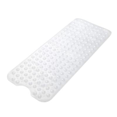 China Durable Soft Durable And Anti Bacterial Tub Mat With Suction Cups Mat Skid Proof Shower Non Slip Sucker Bathroom Safety Shower Tub for sale