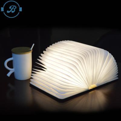 China Colorful USB USB Speaker Light Book Shaped Light Folding Led Book Lamp for sale