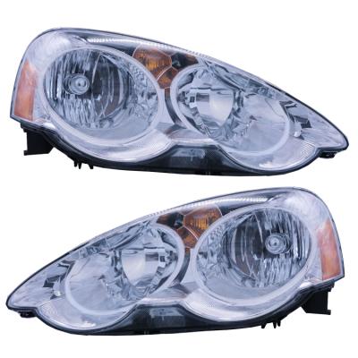 China For HONDA ACURA Auto Lamp Apply To 02-04 Acura RSX DC5 Replacement Head Clear Lights Driving Lamps Left+Right for sale