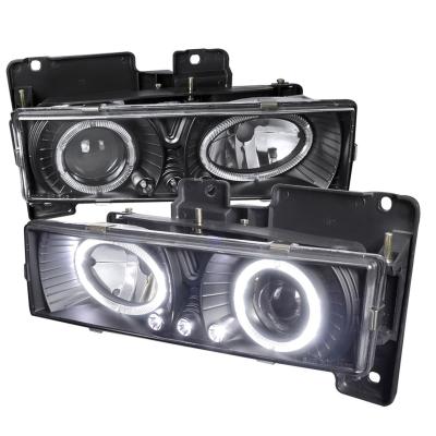 China For 2014-2017 CHEVROLET-SILVERADO car lights accessories apply to 1988-1998 for Chevrolet C10 dual halo LED projector headlights headlight for sale