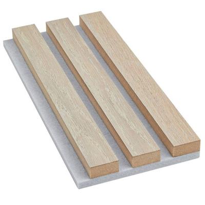 China Highly Efficient PVC Sound Absorption Wood Decor Plant Plastic Composite Cladding Cladding Fluted Wall Panel WPC Interior Wall Panel for sale