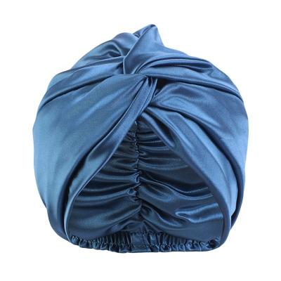 China European and American fashion popular silk double - layer nightcap cross twisted hat swim cap beauty hat for sale