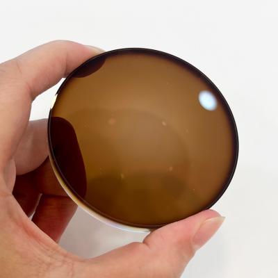 China China Wholesale 1.56 Single Resin Photochromic Gray Brown Lenses Optical Vision Lens for sale