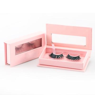 China Recyclable Eyelash Extension Packaging Box Magnetic Rigid Box UV Coated for sale