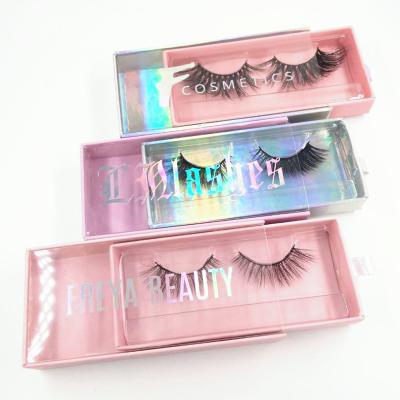 Chine Papier olographe Flip Top Eyelash Magnetic Box avec la poignée de ruban à vendre