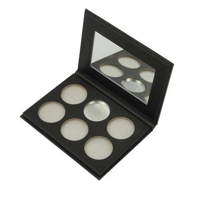 China 2.5mm Blank Eyeshadow Palette 6 Color Empty Eyeshadow Cases for sale