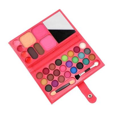 China Paleta magnética del sombreador de ojos de los colores vacíos de cuero de los envases 63 con el espejo en venta