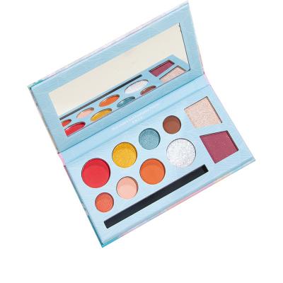 China Blue Empty Magnetic Eyeshadow Palette for sale