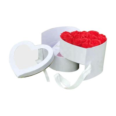 China Dia 310mm Heart Shaped Gift Florist Rose Boxes 100mm To 300mm for sale