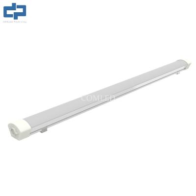 China Dimmable Surface Mounted Linear Led Light Fixture Designed With Knob Type End Cap For Easy Wiring for sale