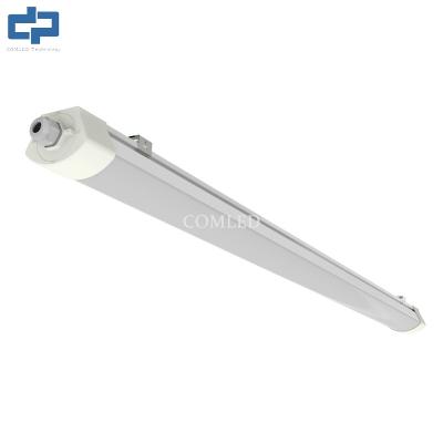 China 36w Vapor Proof Rating IP66 LED Linear Light Fixture With Microwave Sensor 6000K for sale