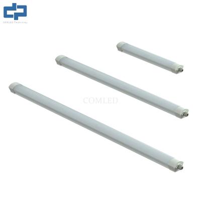 China 40w Linear Led Surface Mount Fixture 4FT Linear Light With Press Type Terminal Block IP66 à venda