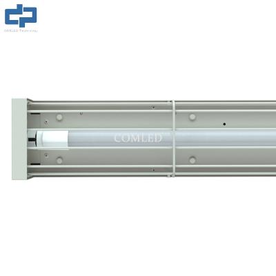 Cina 9W 3000K T8 LED Batten Light 2FT Single Tube IP20 T8 Tube Light Fixture in vendita