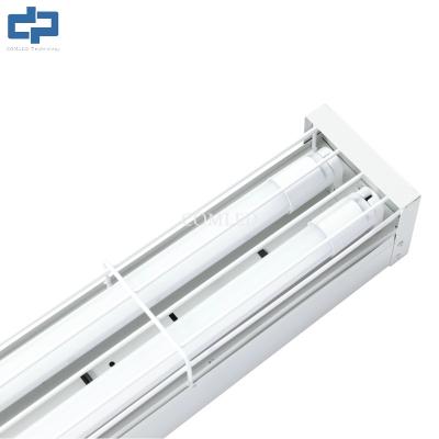 China 18W 2ft T8 Fixture With Twin Tubes Weatherproof  Dimmable LED Batten T8 Tube Light Fixture for sale