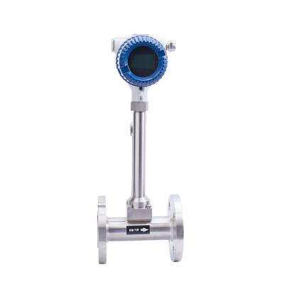 China Compressed Air Vortex Flow Meter Pressure Temperature Compensation Type Pulse Output for sale