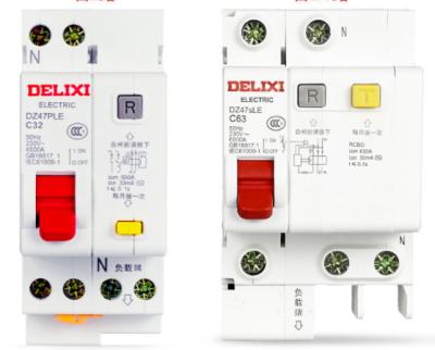 China Household China Delixi Air facory Switch With Leakage Protector Residual/RCCB/RCBO Household Circuit Breaker for sale