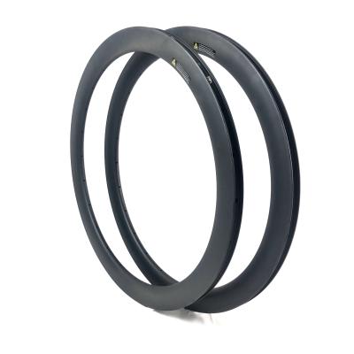 China Road Bikes Road Bike Wheel Rim For Sale Full Carbon 700C Tubular Road Bicycle Rim 25mm Ultralight Anvil Disc Brakes 50mm Wide for sale