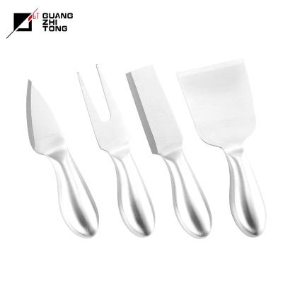 China High Quality Hollow Stocked 4 Pcs Stainless Steel Handle Cheese Knife Set for sale