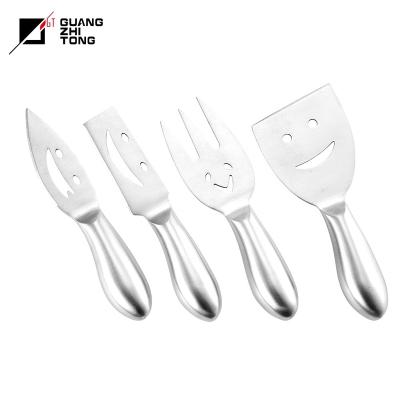 China Sustainable Hot Sale 4 Pcs Stainless Steel Hollow Handle Cheese Knife Set for sale