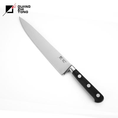 China Disposable Professional 8 Inch Forged Handle Chef Knife Plastic Casting Kitchen Knife for sale