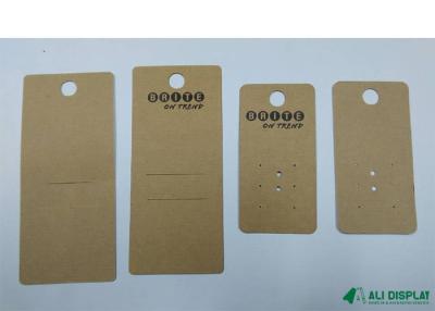 China 90mm Necklace Coloured Paper Card CDR CMYK Kraft Paper Card for sale