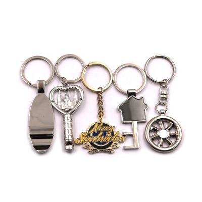 China Promotional Gifts Shape Design Custom Logo Shape Custom Color Metal Key Chain Zinc Alloy Fancy Factory Price for sale