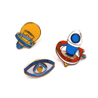 China High Quality Custom Lapel Badge Souvenir High Quality 3D Shape Souvenir Zinc Alloy Soft Lapel Pin Badge Enamel Pin Badge for sale