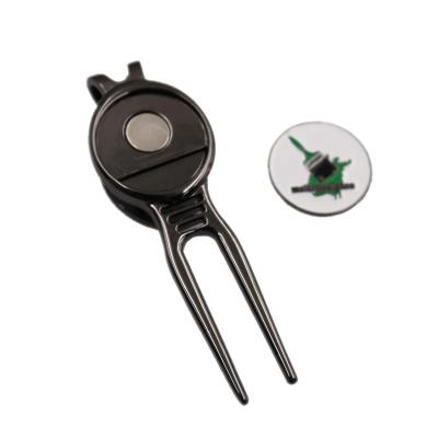 China Promotional Gifts Wholesale Digging Tool Ball Marker Cap Clip Golf Accessories For Golf Digging Repair Tool for sale