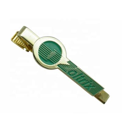 China Promotional gifts manufacture custom logo metal tie clips gold color stainless steel funny tie clip for sale