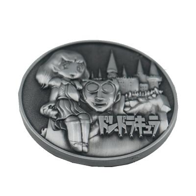 China Custom Metal Challenge Gift Souvenir Castle China Vintage Souvenir Zinc Alloy Coin Factory Made Coin Factory for sale