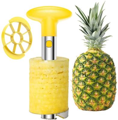 China Viable Professional Kitchen Fruit Tools Pineapple Peeler Pineapple Hollow Puncher Slicer Pineapple Cutter and Slicer for sale