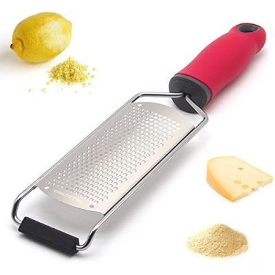 China Hot Selling Multifunctional Stainless Steel Grater Kitchen Cheese Lemon Viable Multifunctional Grater With Non-slip Handle for sale