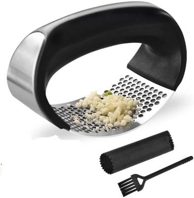 China Viable Accessories High Quality Kitchen Tools Stainless Steel Ginger Crusher Garlic Press for sale