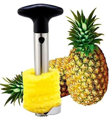 China Custom Commercial Viable Hot Selling Product Amazon 304 430 Stainless Steel Peeler Pineapple Hollow Puncher Machine Peeler and Slicer Tool for sale