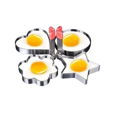 China Viable Ring Shaper Pancake Mold DIY Fried Egg Mold Stainless Steel Egg Mold Ring Cooking Tools for sale